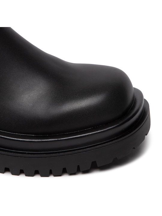 Black Polyurethane Boot