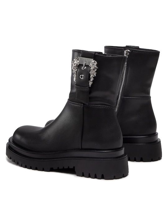 Black Polyurethane Boot