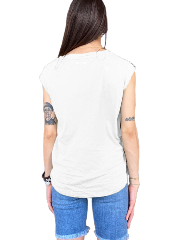 White Cotton Tops & T-Shirt