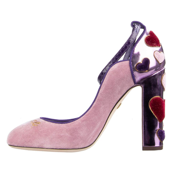 Purple Cotton Pump