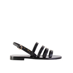 Salvatore Ferragamo Black Galilee Sandals