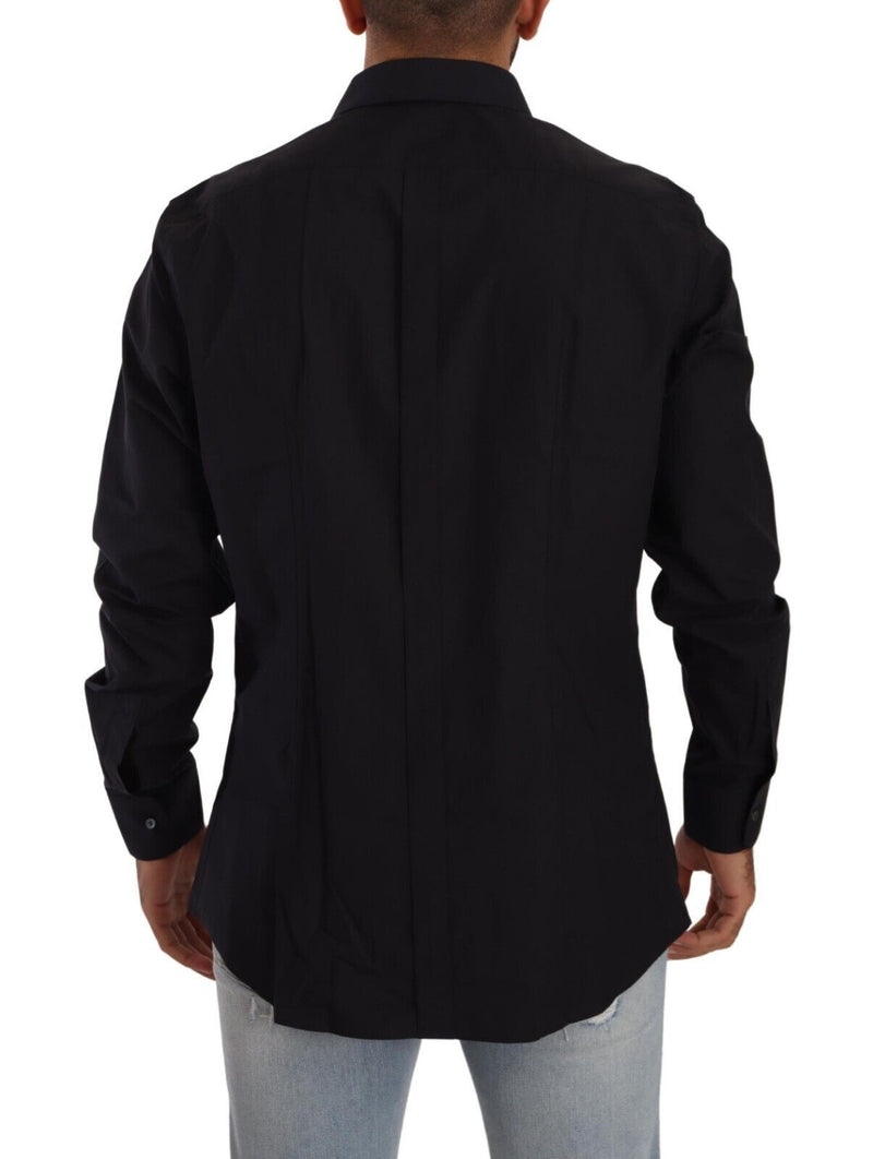 Black GOLD Cotton Collared Slim Formal Shirt