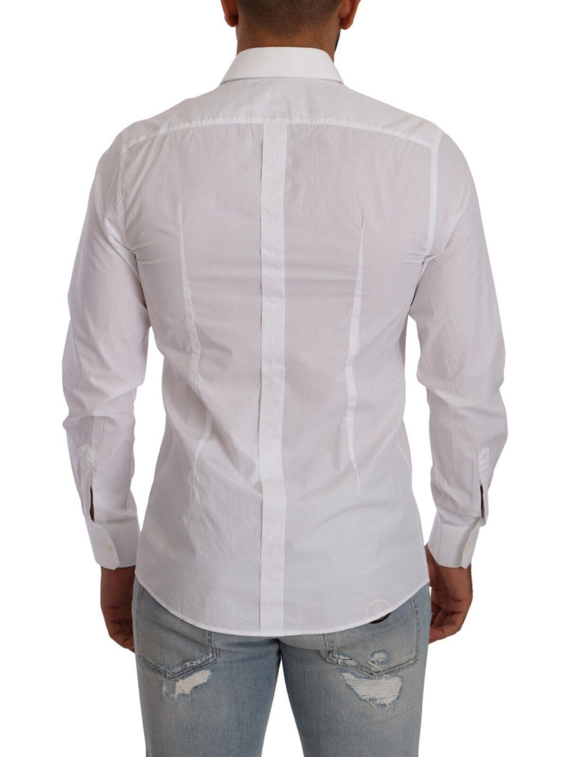 White GOLD Cotton Collared Dress Formal Shirt