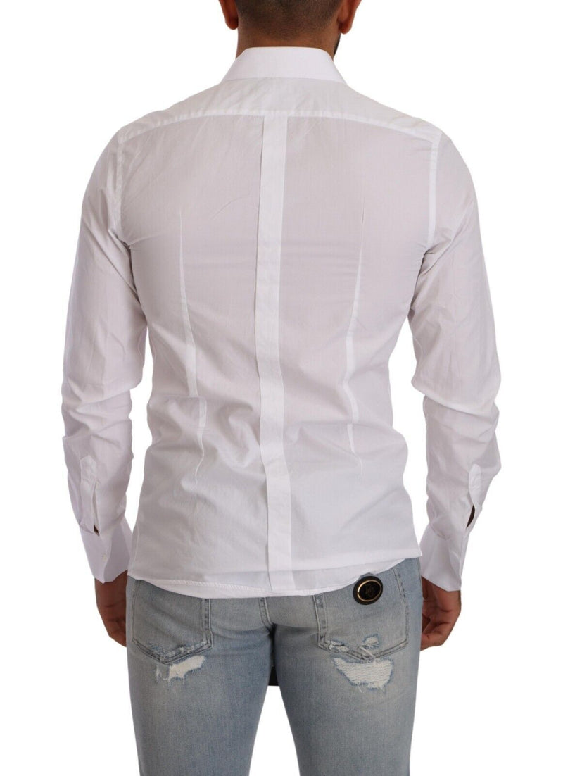 White GOLD Cotton Collared Dress Formal Shirt