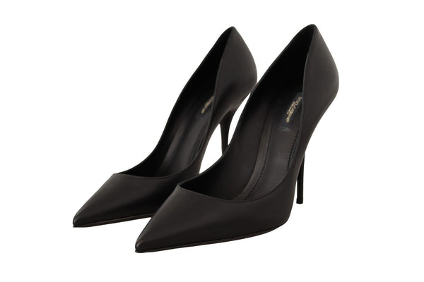 Black Pointed Stiletto Pumps Devotion Shoes