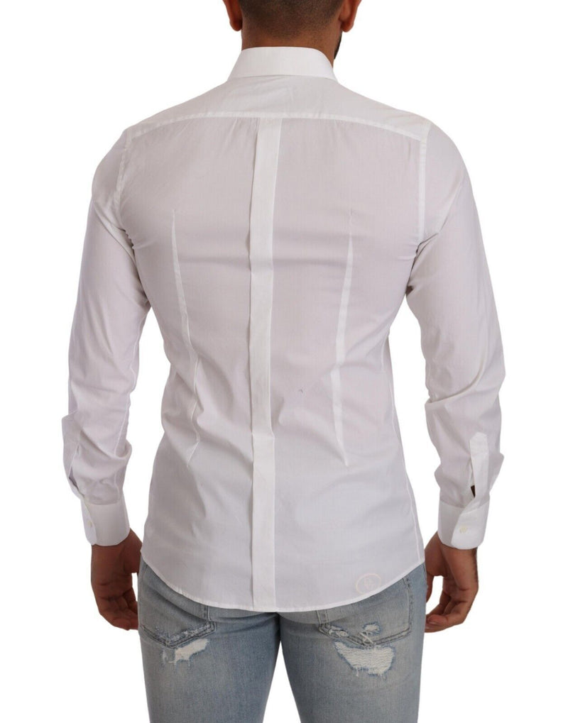 White GOLD Cotton Slim Fit Dress Formal Shirt