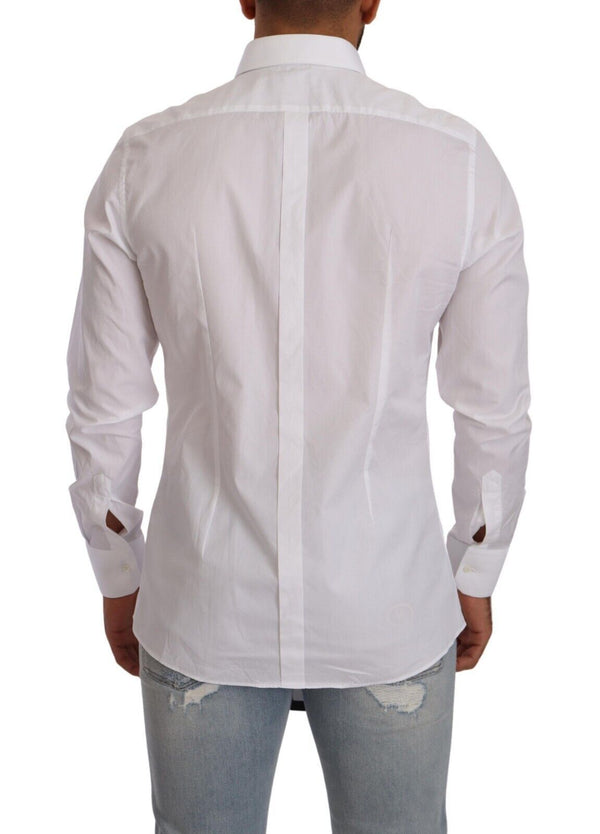 White GOLD Cotton Collared Slim Formal Shirt