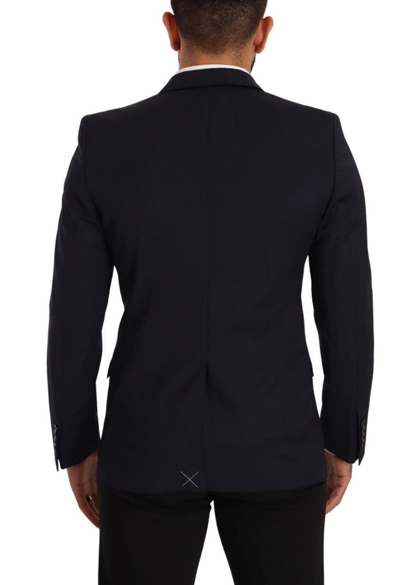 Dark Blue Single Breasted Coat MARTINI Blazer