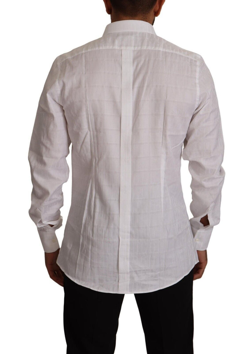 White GOLD Cotton Slim Fit Dress Formal Shirt