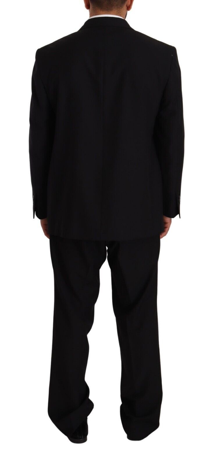 Black Polyester Single Breasted Formal Suit