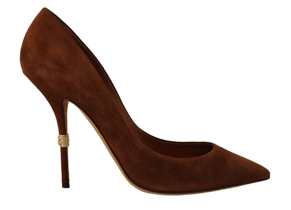 Brown Suede High Heels Pumps Classic Shoes