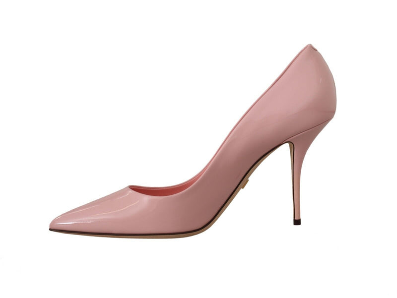 Pink Patent Leather High Heels Pumps Shoes