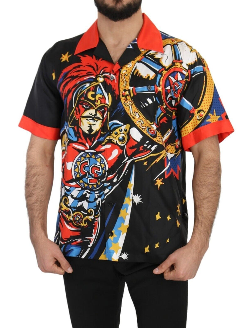 Multicolor Printed Short Sleeves Casual Shirt