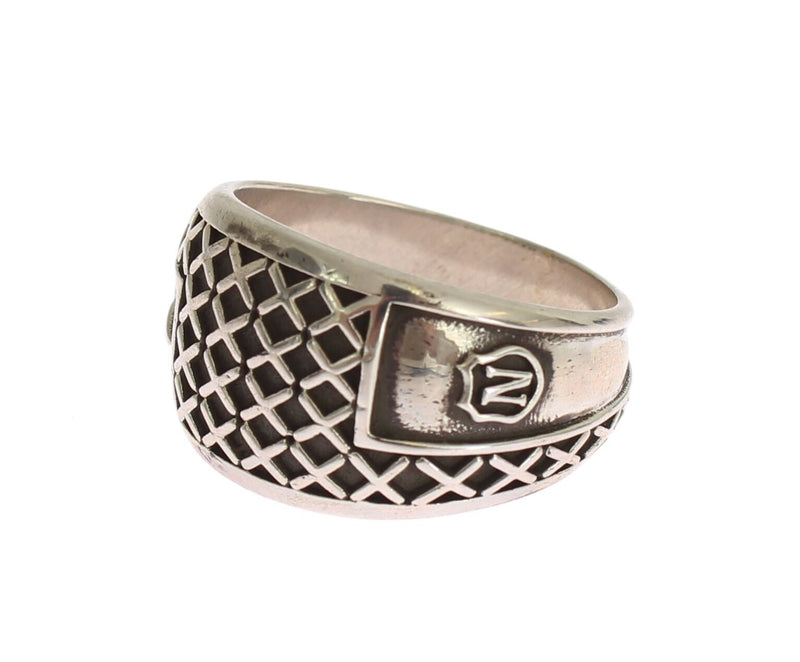 Silver Rhodium 925 Sterling Ring