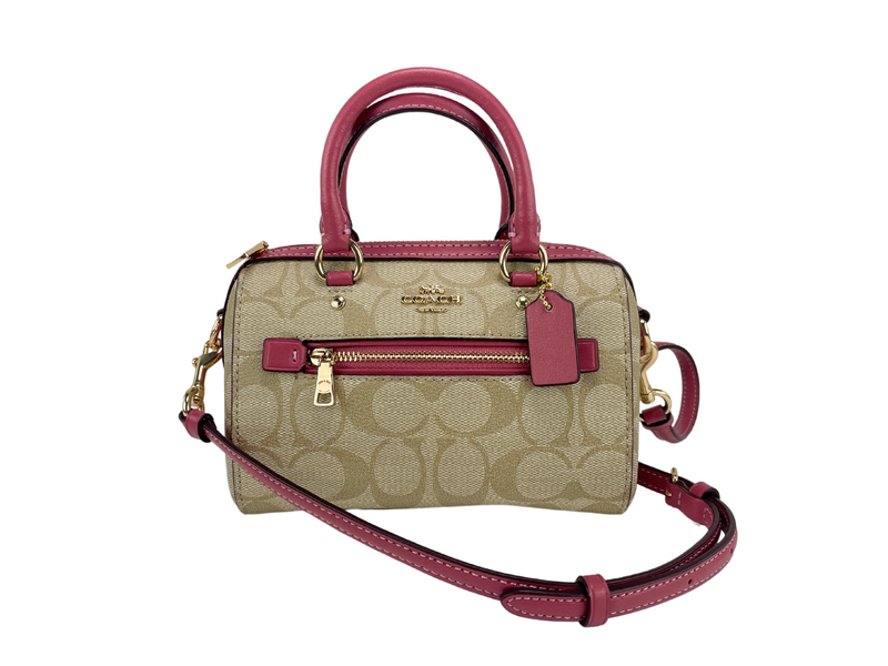 (C9947) Mini Signature Rowan Satchel Crossbody Purse Bag