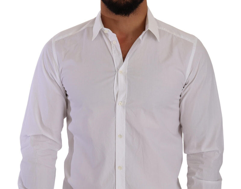 White GOLD Cotton Collared Dress Formal Shirt