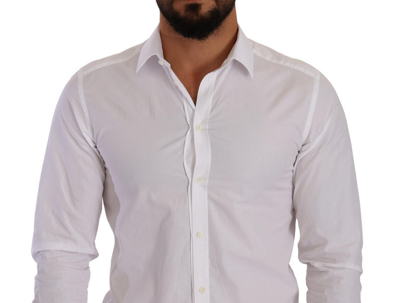 White GOLD Cotton Collared Dress Formal Shirt