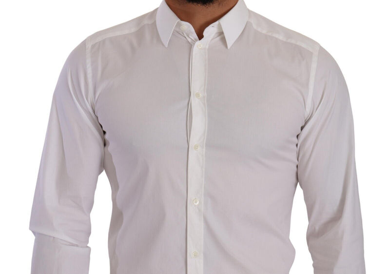 White GOLD Cotton Slim Fit Dress Formal Shirt