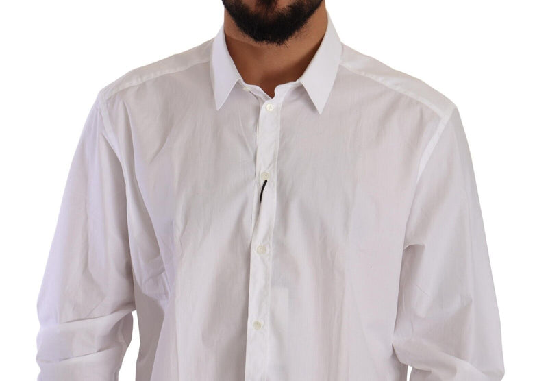 White GOLD Cotton Collared Slim Formal Shirt