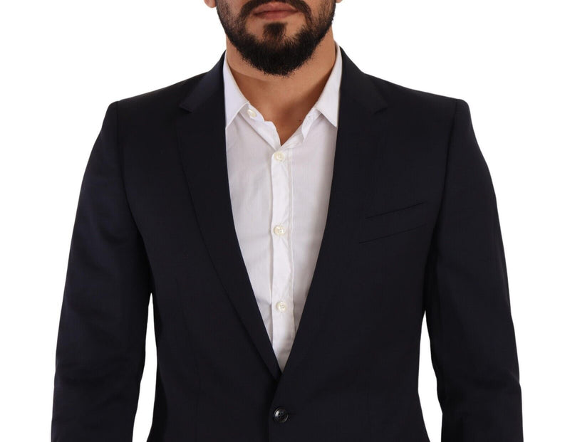 Dark Blue Single Breasted Coat MARTINI Blazer