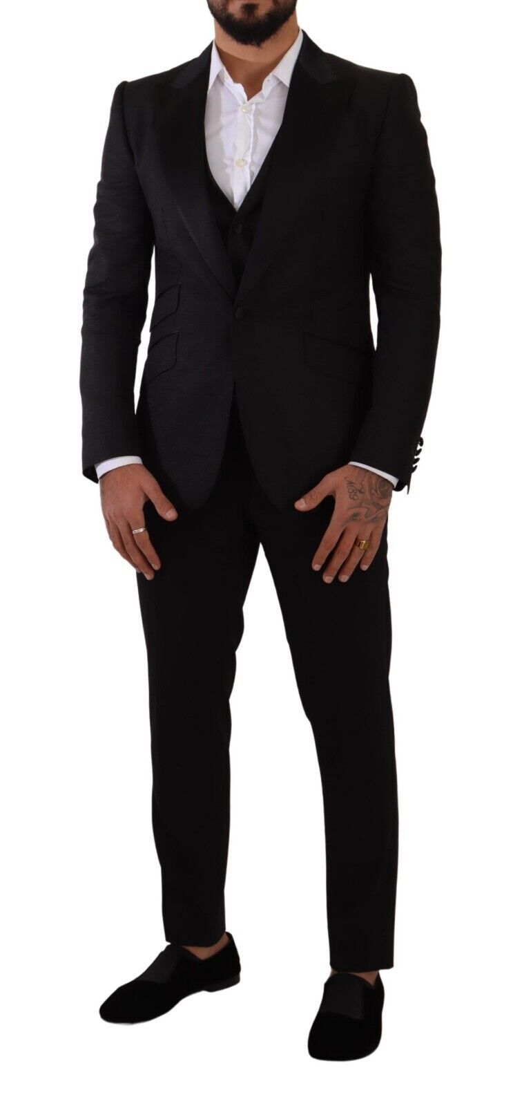 Black Slim Fit 2 Piece SICILIA Blazer