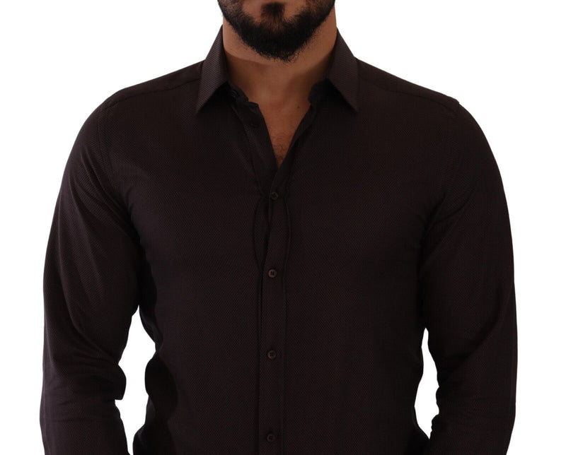 Bordeaux GOLD Slim Fit Cotton Dress Shirt