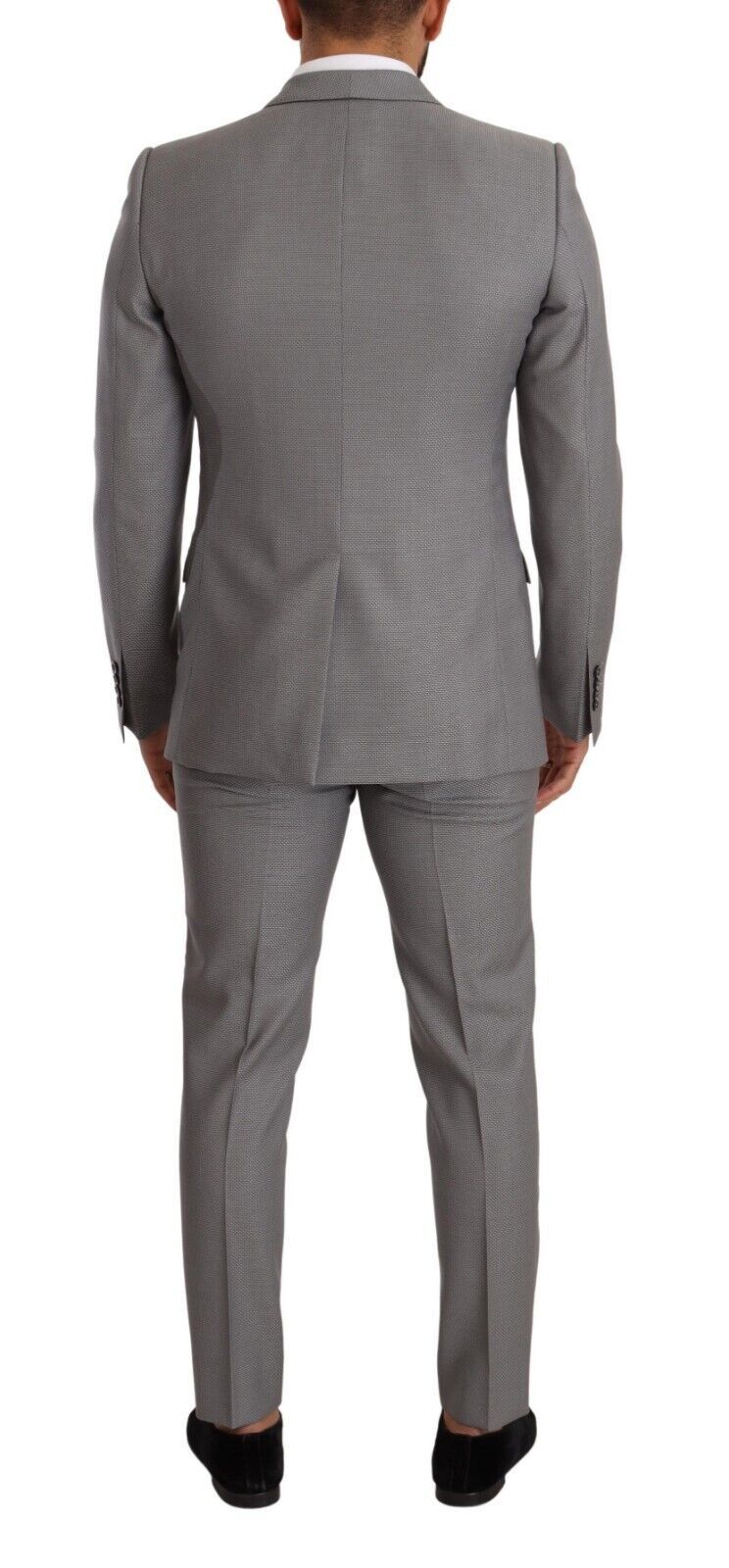 Gray MARTINI Wool Slim Fit 3 Piece Suit