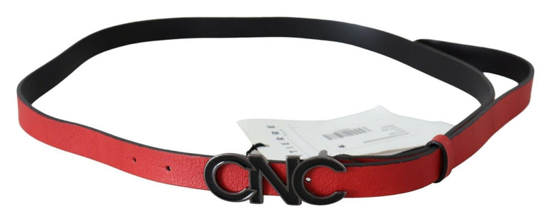 Red Reversible Leather Logo Belt