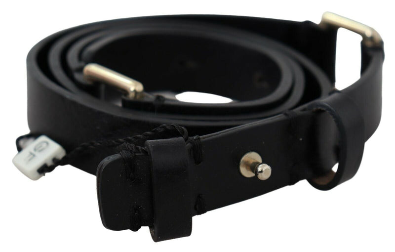 Black Solid Genuine Leather Waist Fashion Belt