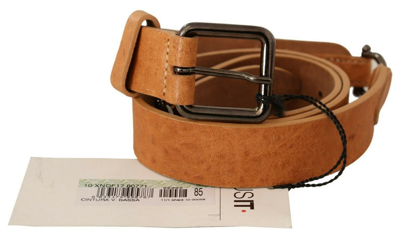 Light Brown Buckle Waist Belt