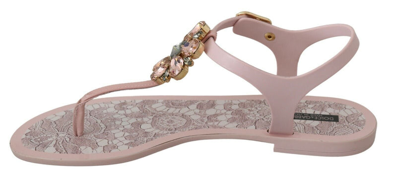 Pink Crystal Sandals Flip Flops Shoes