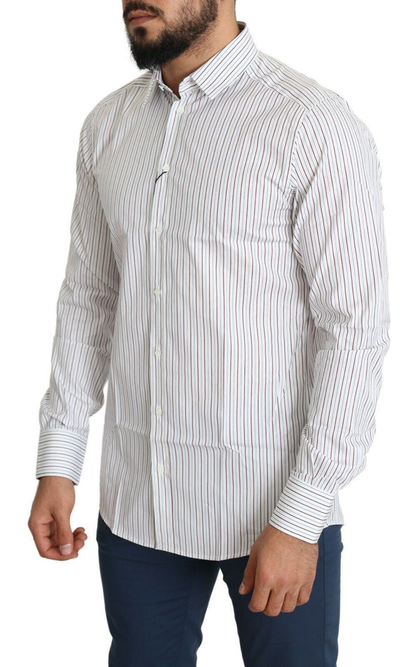 White Striped Formal MARTINI Shirt