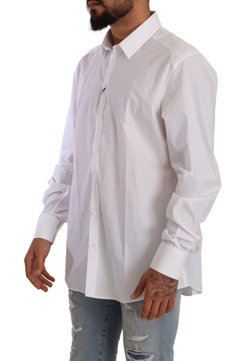 White GOLD Cotton Collared Slim Formal Shirt