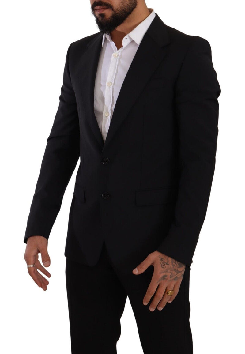 Black Slim Fit Vest 2 Button MARTINI Blazer