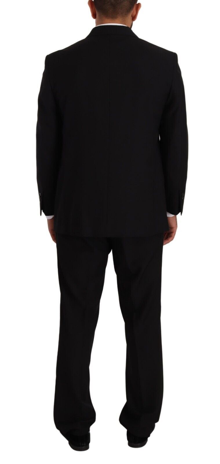 Black Polyester Single Breasted Formal Suit