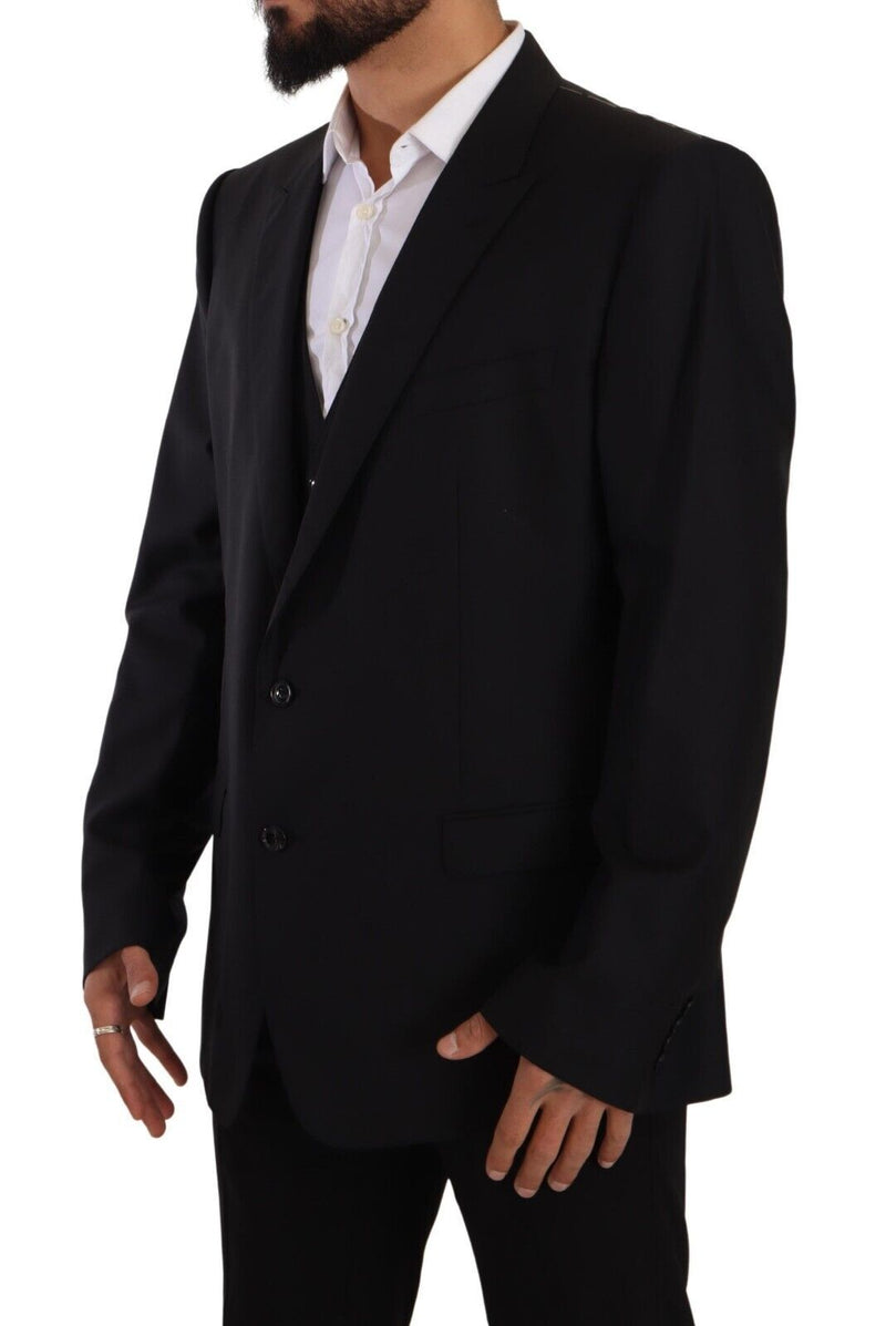 Black Single Breasted Coat 2 Piece MARTINI Blazer