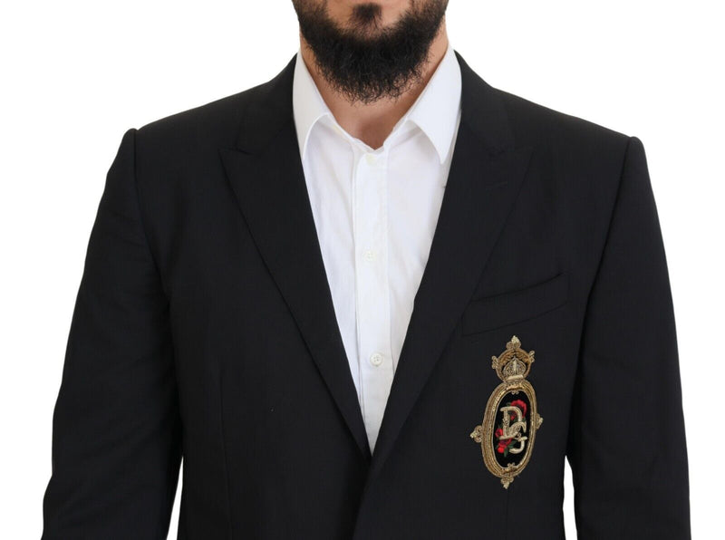 Black Logo Single Breasted MARTINI Blazer