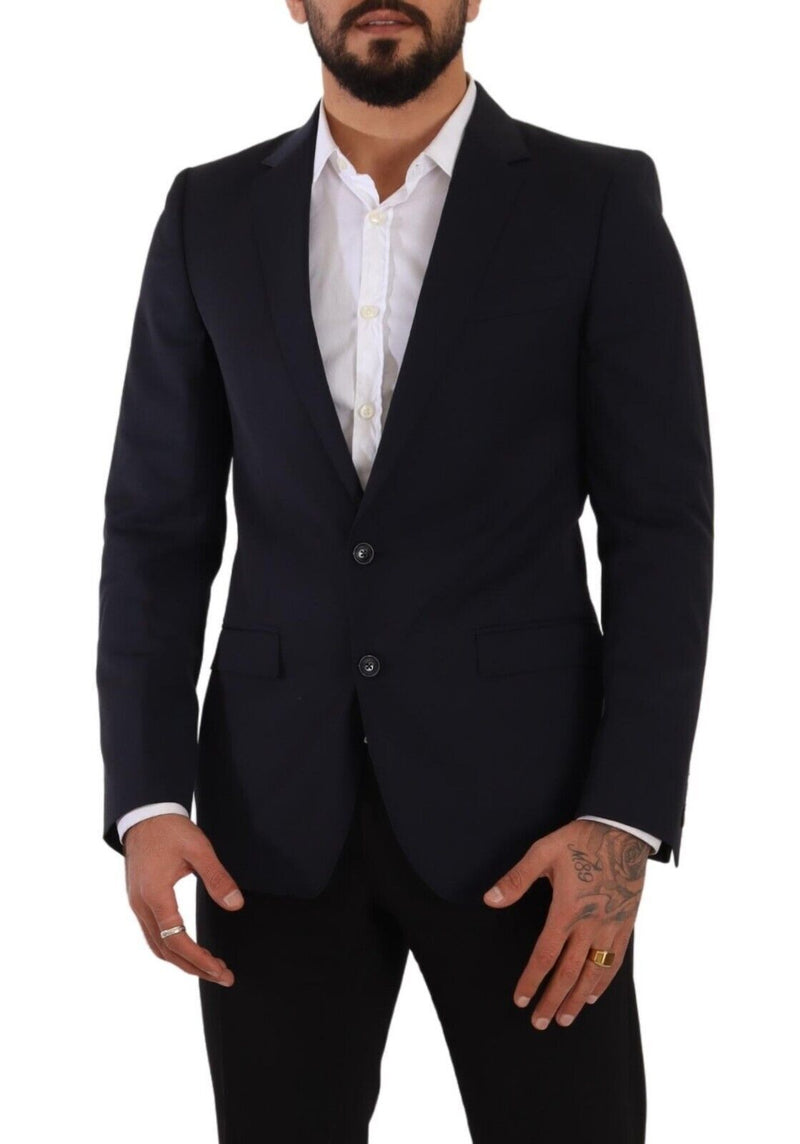 Dark Blue Single Breasted Coat MARTINI Blazer