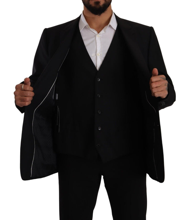 Black Single Breasted Coat 2 Piece MARTINI Blazer