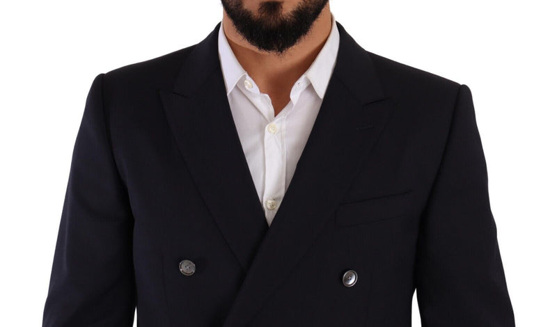 Blue MARTINI Double Breasted 2 Piece Suit