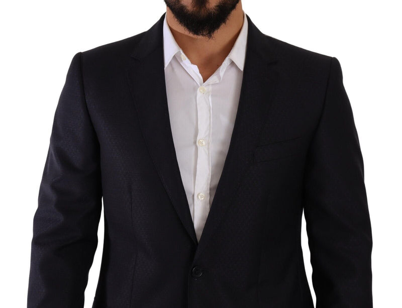 Blue MARTINI Slim fit 2 Piece Coat Suit