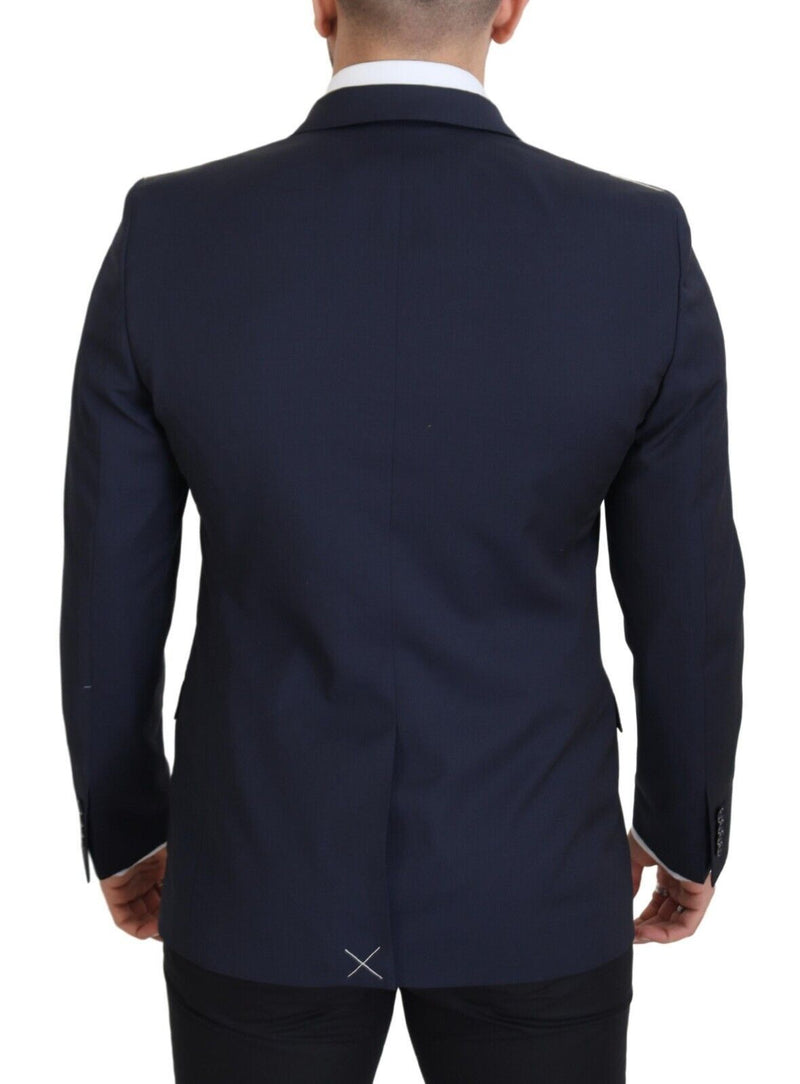 Dark Blue Wool Single Breasted MARTINI Blazer