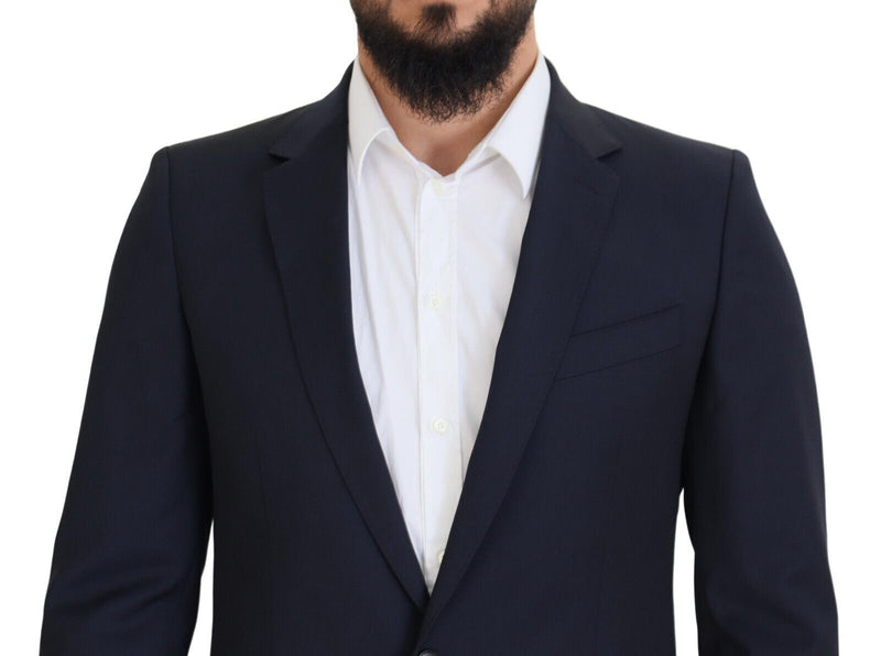 Dark Blue Wool Single Breasted MARTINI Blazer