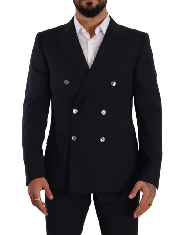 Blue MARTINI Double Breasted 2 Piece Suit