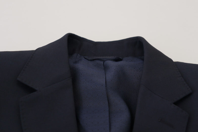 Dark Blue Wool Single Breasted MARTINI Blazer