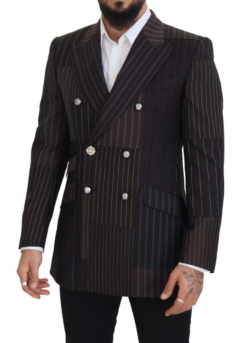 Multicolor Patchwork Stripes SICILIA Blazer