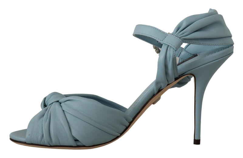 Blue Crystal Ankle Strap Sandals Devotion Shoes