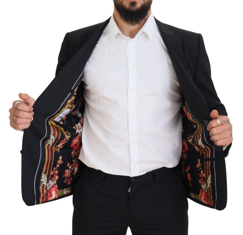 Black Logo Single Breasted MARTINI Blazer