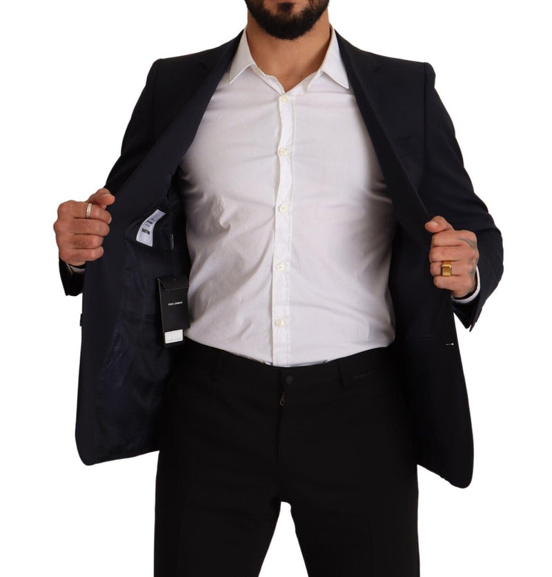 Dark Blue Single Breasted Coat MARTINI Blazer