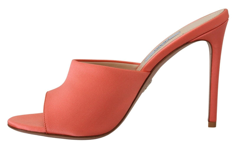 Coral Calzature Leather Stilettos Heels Sandals Shoes